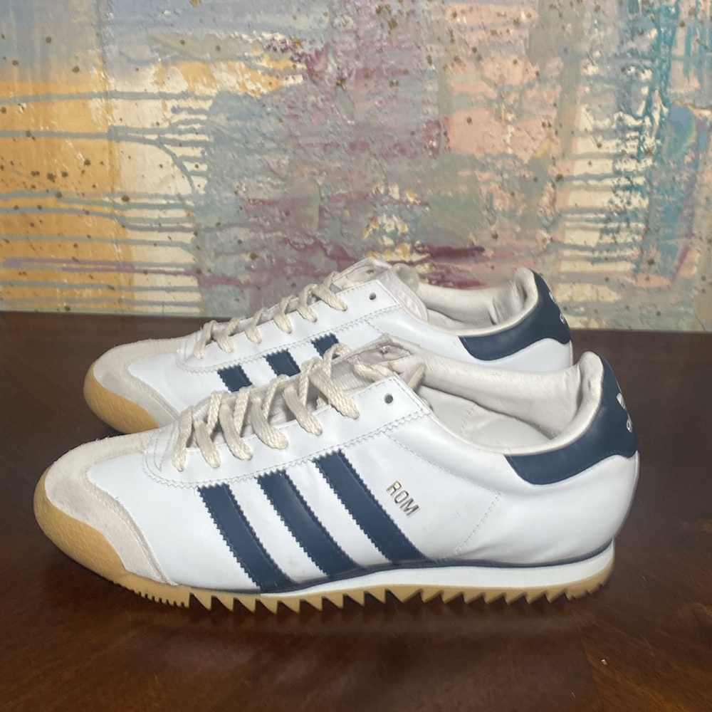 Vintage Adidas ROM 2003 Made in Indonesia Trainers White Mens size 9